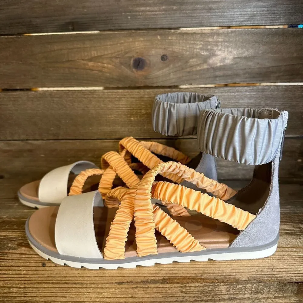 New NWOB Womens Shoes Sorel ELLA II Strappy Gladiator Comfort Sandals Size 7‎ M
